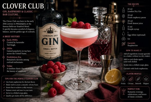 Clover Club: джин, малина та класика барної культури