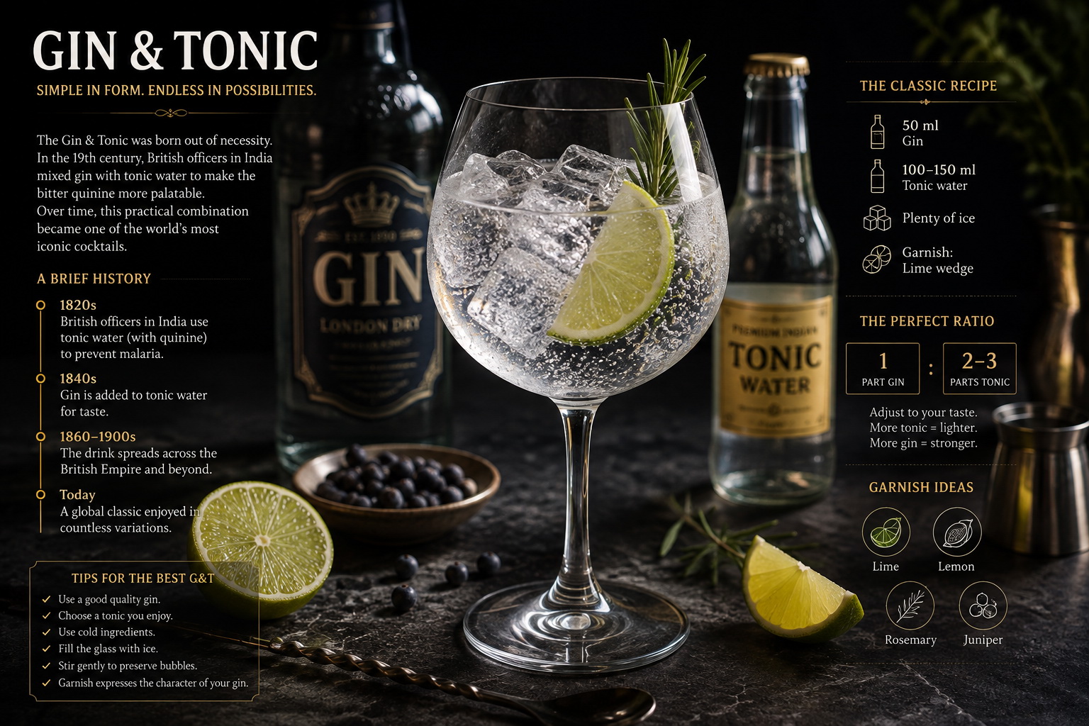 Gin & Tonic: історія коктейлю та правильні пропорції