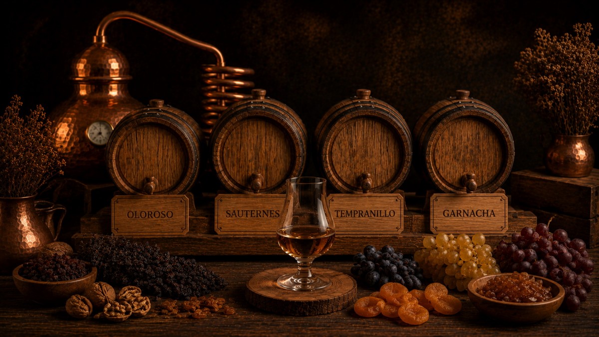 Oloroso, Sauternes, Tempranillo та Garnacha: що означають ці назви у витримці дистилятів?