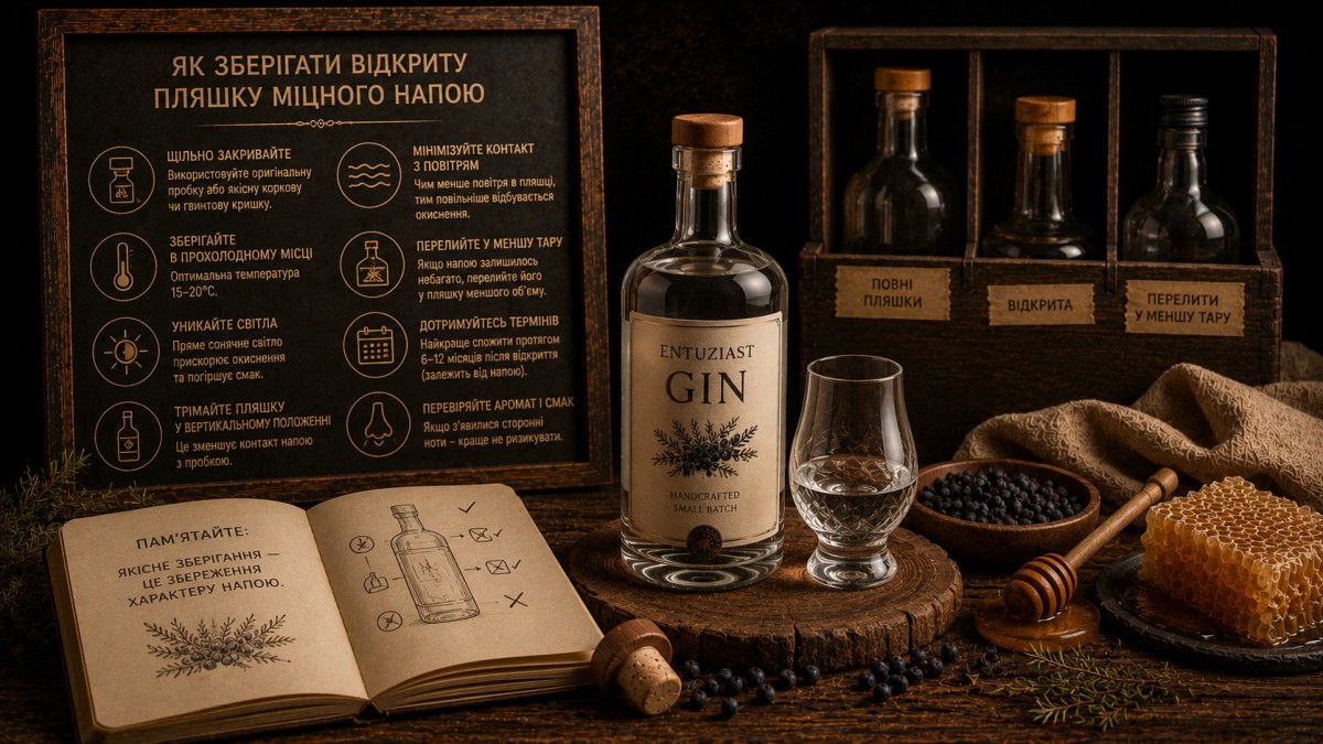 How to Store an Open Bottle of Spirits