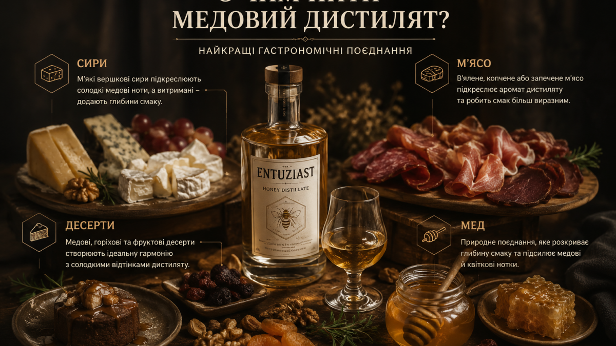 З чим пити медовий дистилят: найкращі гастрономічні поєднання