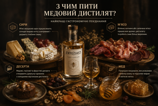 З чим пити медовий дистилят: найкращі гастрономічні поєднання